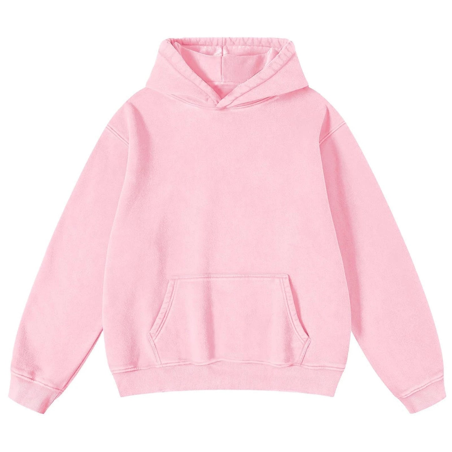 Men's Heavy Fleece-lined Thickened Retro Washed Sweater