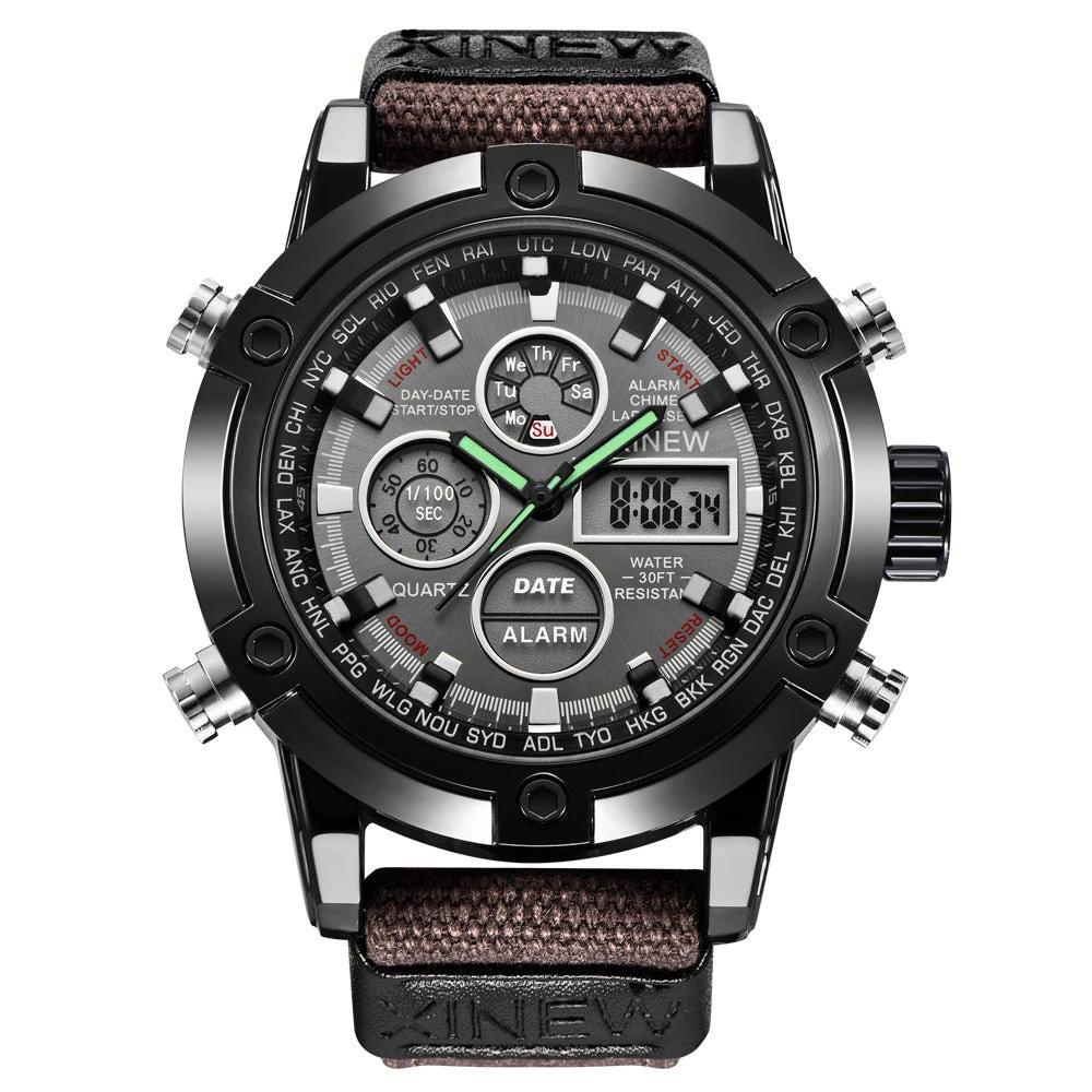 Men's Fashion Belt Multi-functional Watch