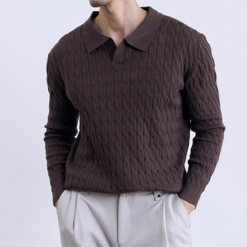 Mens Casual Comfortable Pullover Sweater