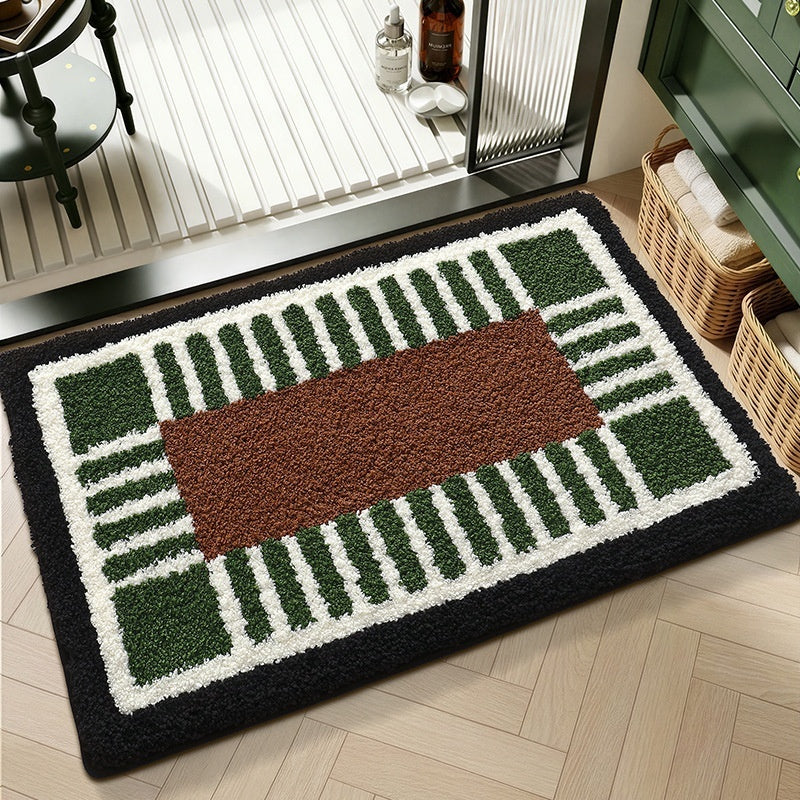 Water-absorbent Non-slip Geometric Lattice Floor Mat