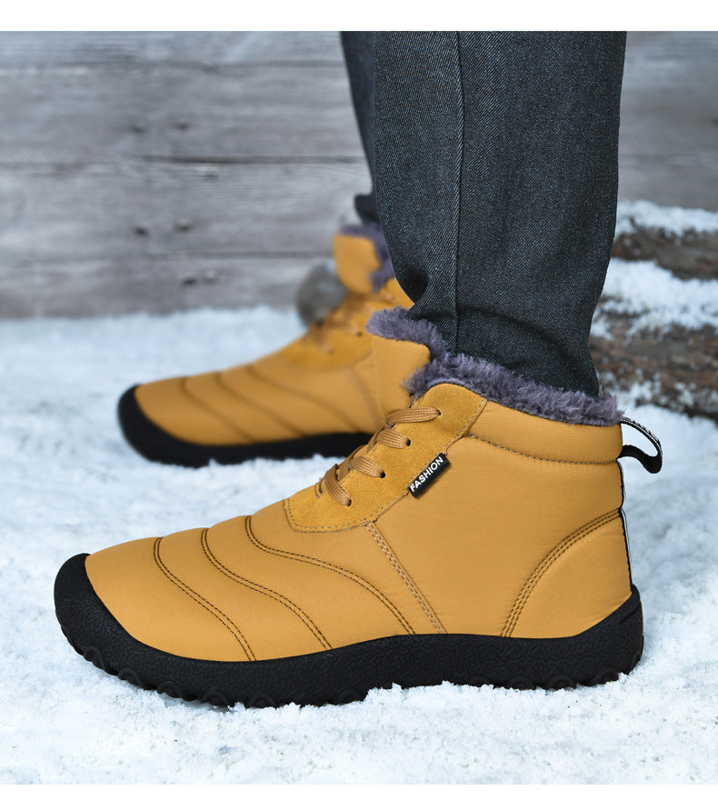 Fleece-Lined Casual Snow Boots