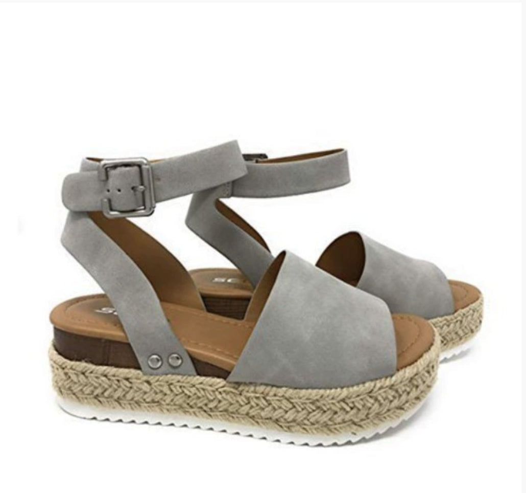 Wedge Fish Mouth Sandals