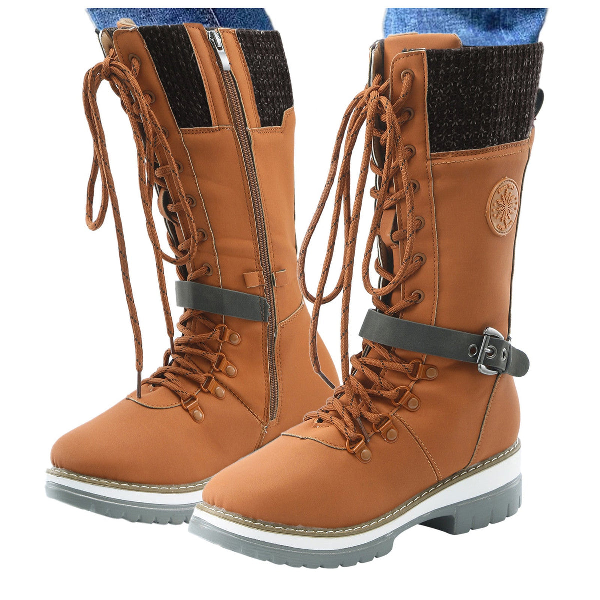 Women's Mid Boots Round-Toe