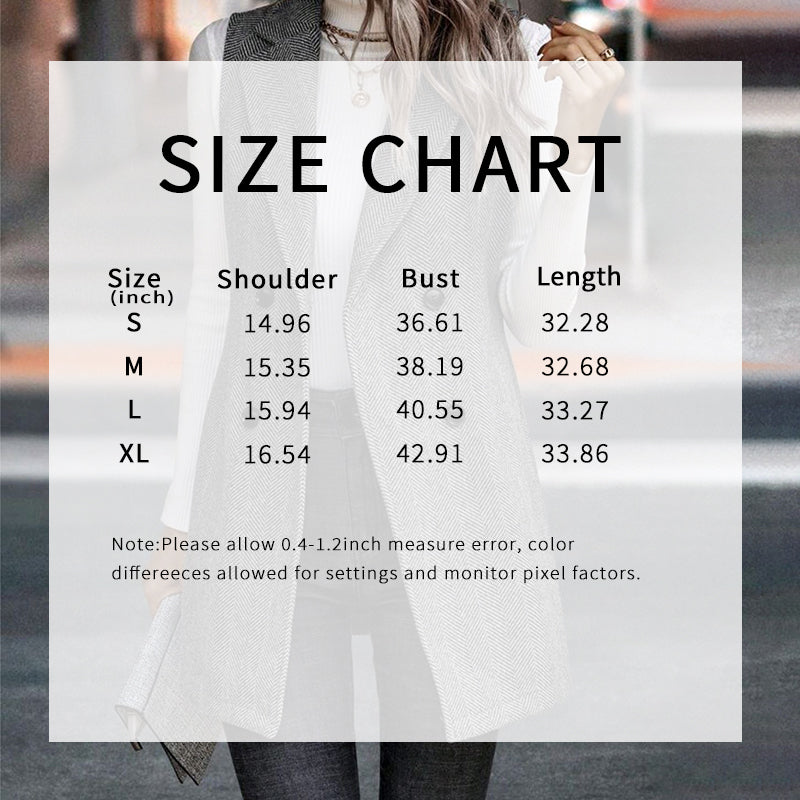 🖤 Chaleco sastre sin mangas para mujer – Estilo informal de negocios a la moda