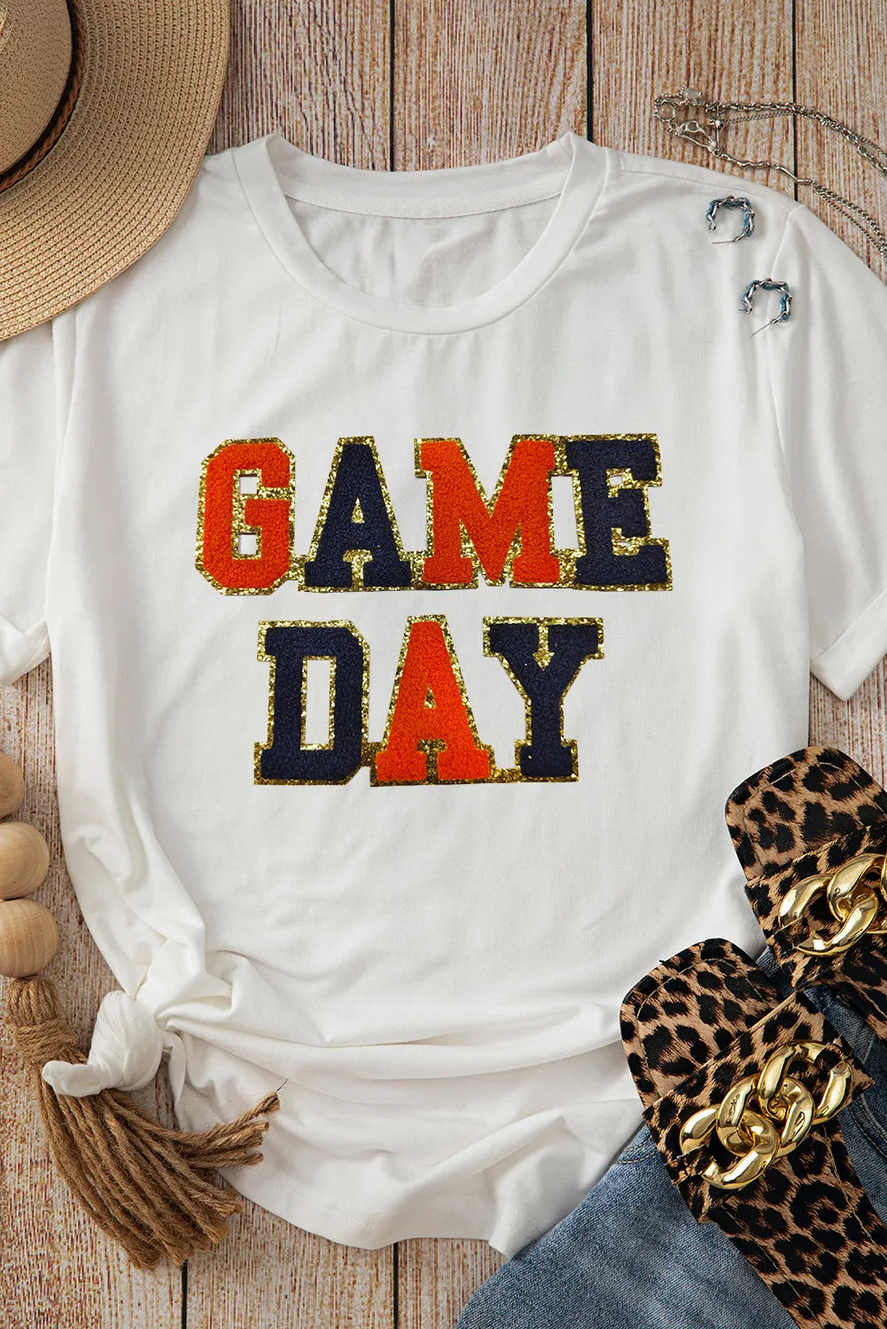 Camiseta de manga corta y cuello redondo GAME DAY