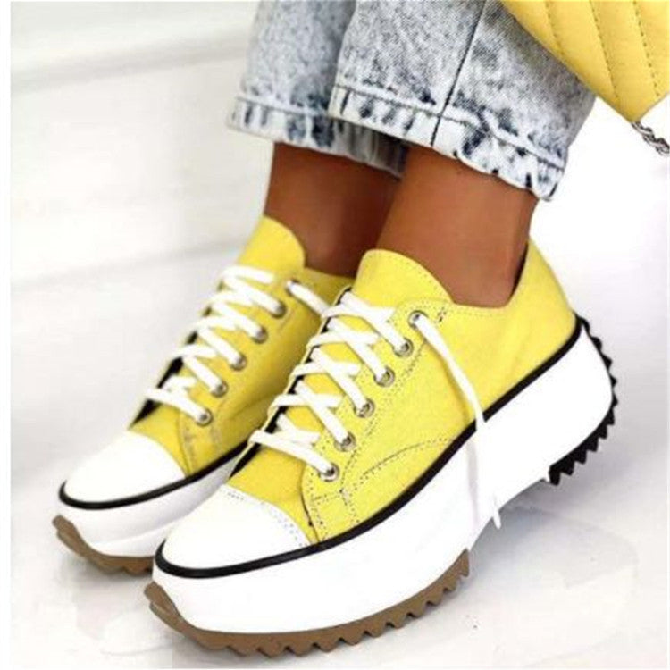 Women's Low-top Platform Canvas Shoes