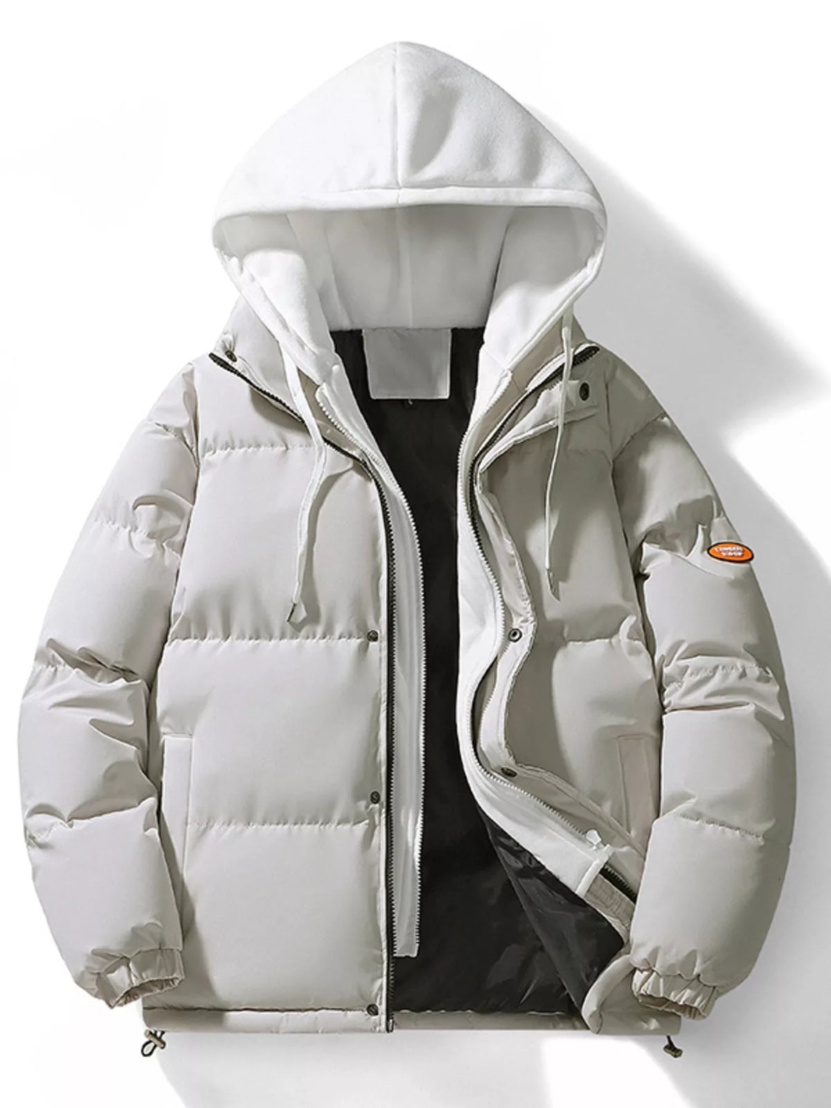 Men's Plus Size Hooded Padded Puffer Jacket