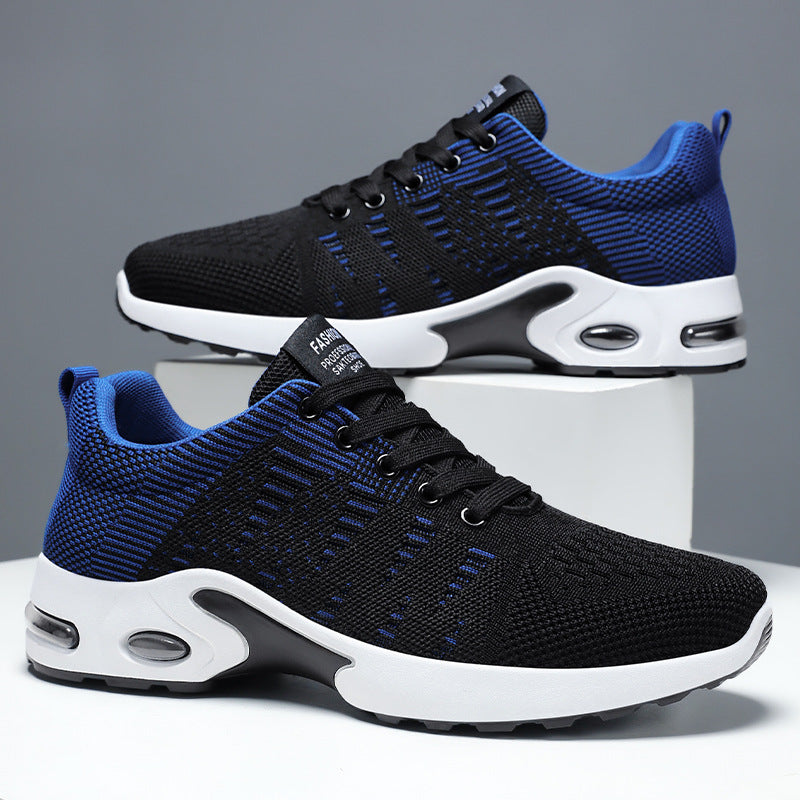 Men's Flyknit Mesh Breathable Casual Soft Sole Sneakers