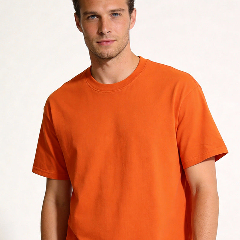 Cotton T-shirt ColorfulUnisexSolid Color
