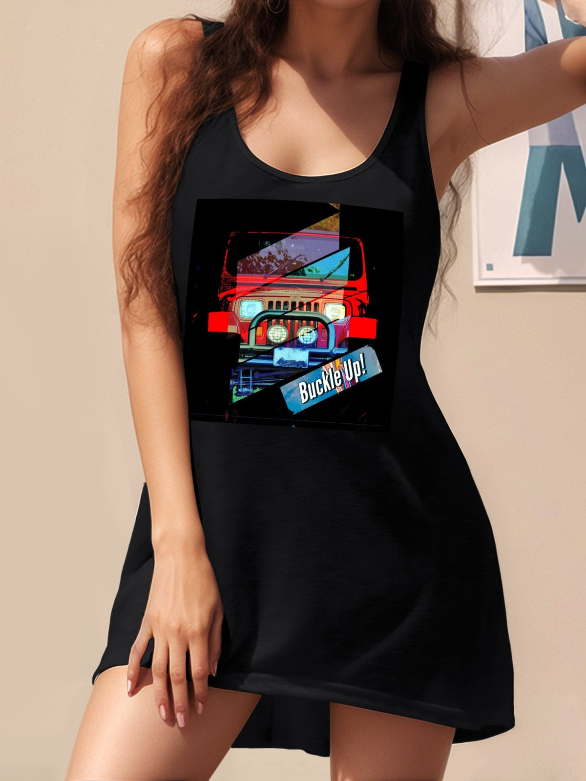 Women's Buckle Up! 4-wheel Drive Short Tank Dress
