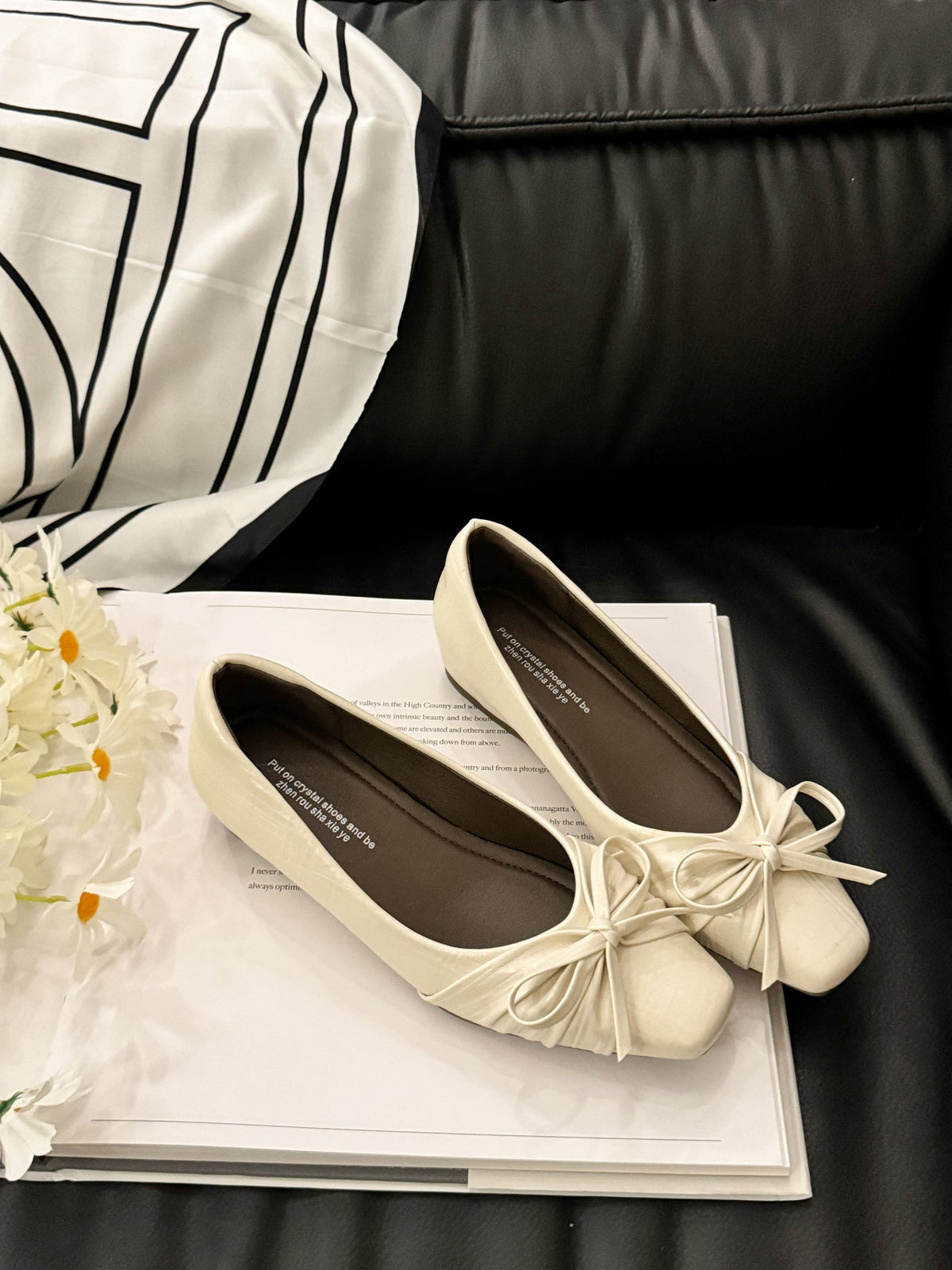 Low Cut Women Pumps Gentle Fairy Style Bow 2026 New Autumn Hidden Heel Evening Shoes Gorgeous Ballet Flats
