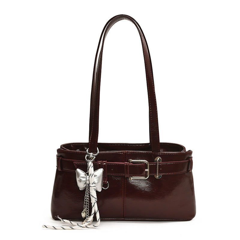 Commuter Texture Underarm Shoulder Handbag Travel Bag