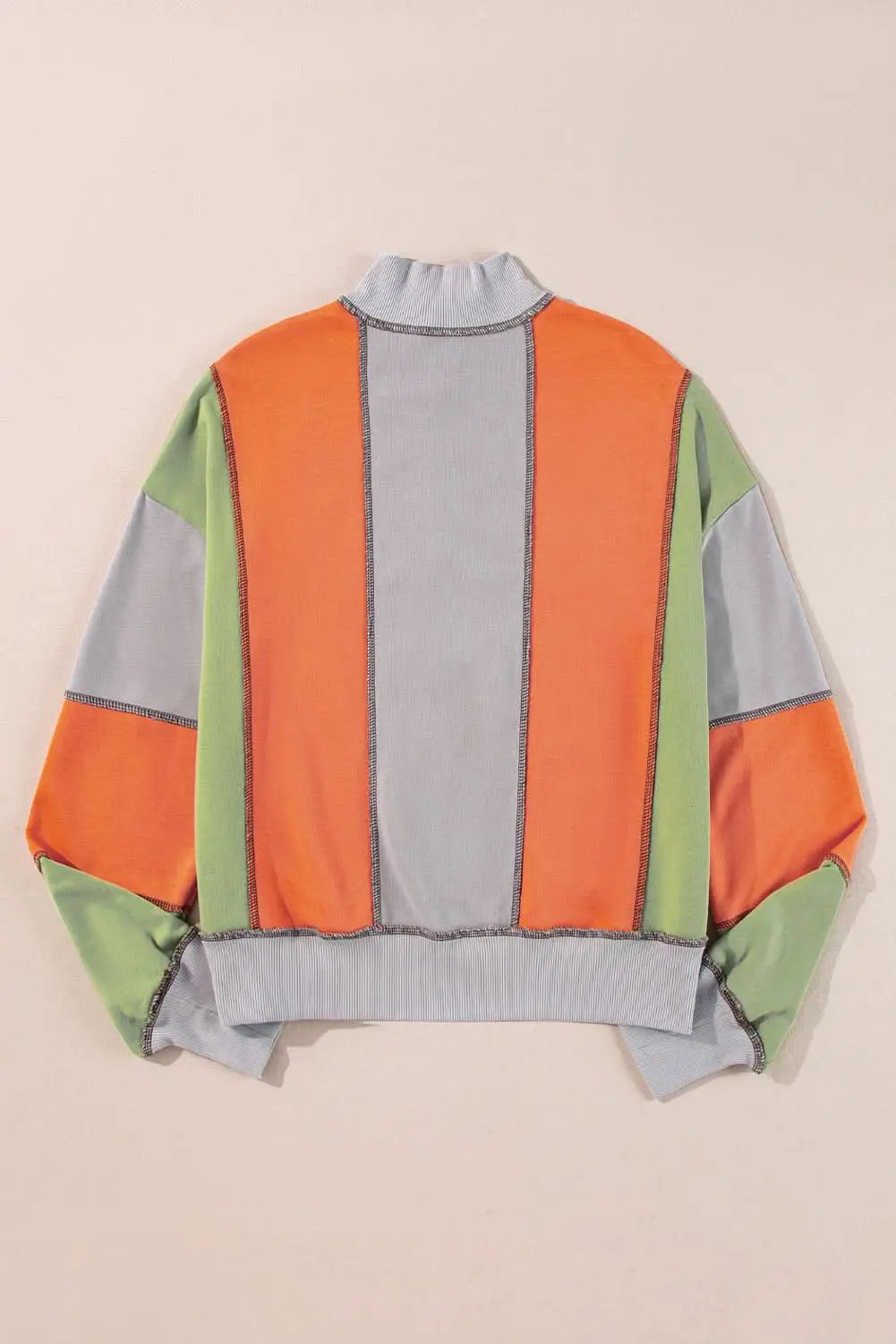 Love Salve Colorblock Half Zip Sweatshirt — Cozy Fit Women's