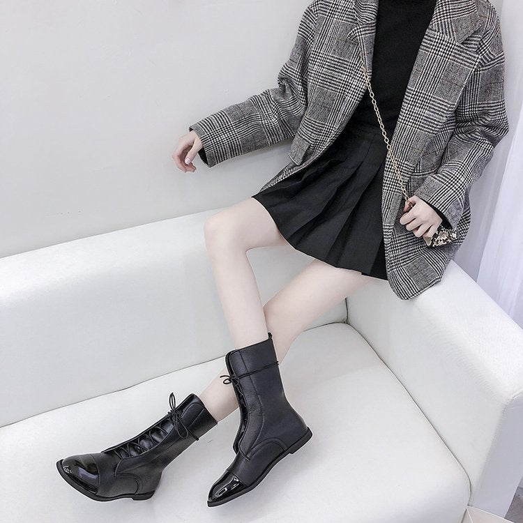 Martin Knee-High Lace-Up Boots