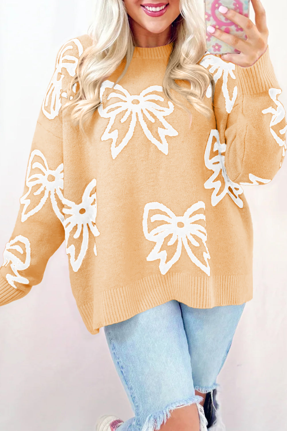 Suéter Suelto con Hombros Caídos y Estampado Golden Fleece