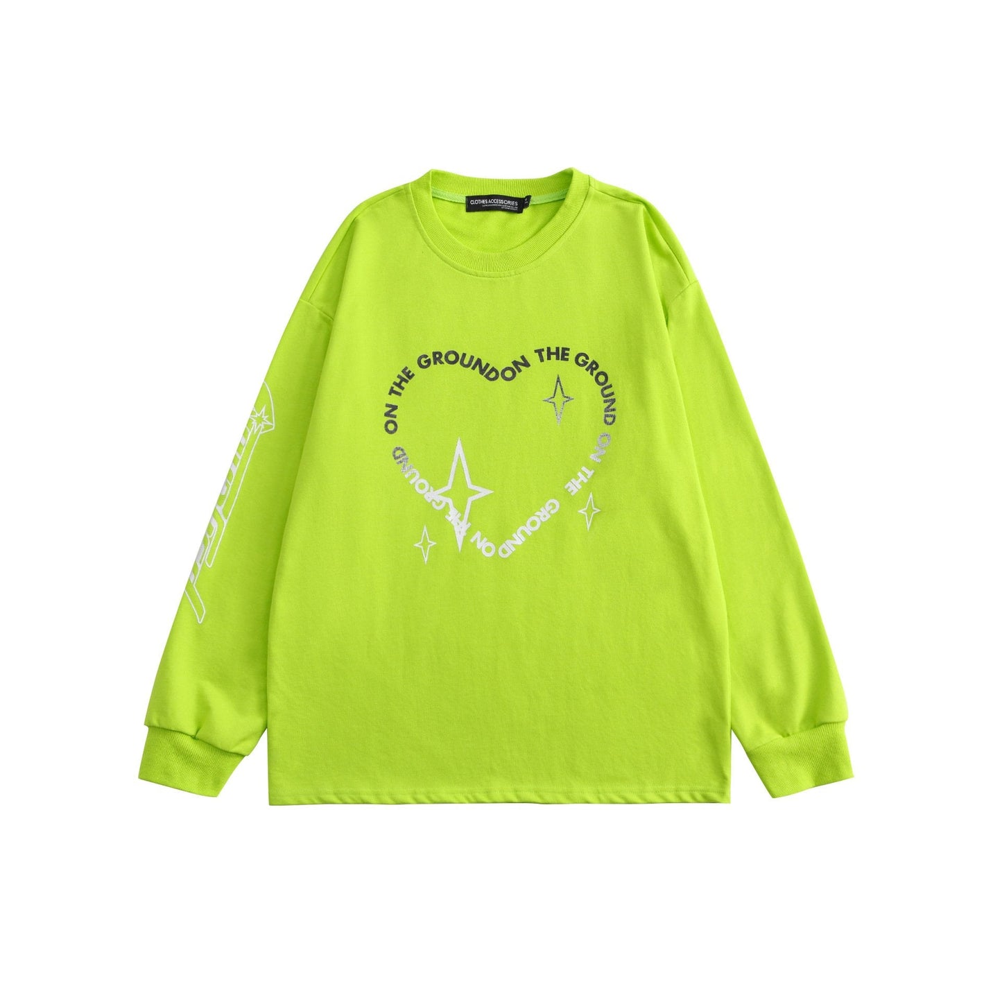 Women's Round Neck Loose Long Sleeve T-shirt