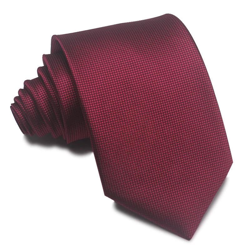 Men's 8CM Polyester Jacquard Striped Ties