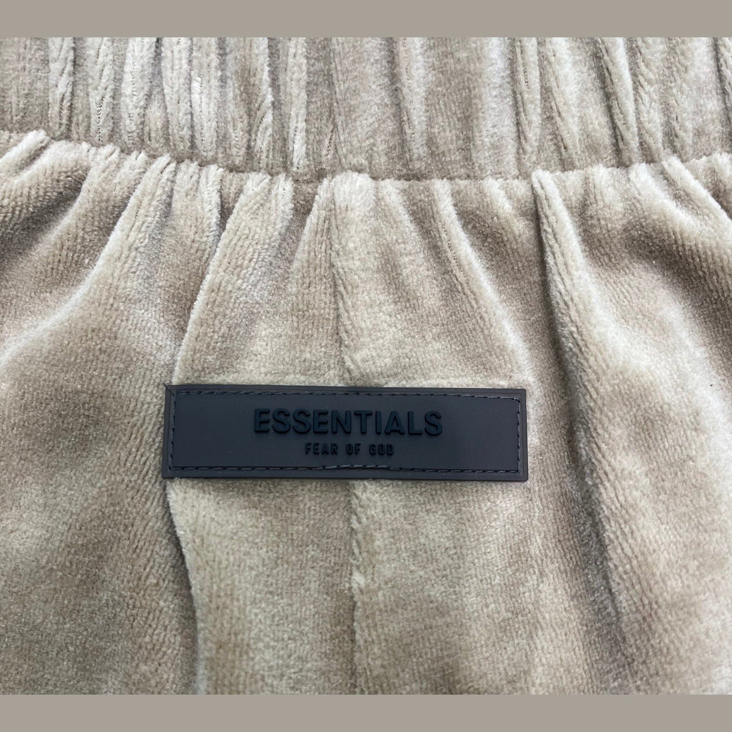 Fear of God Essentials Women's Velour Beach Short Oak