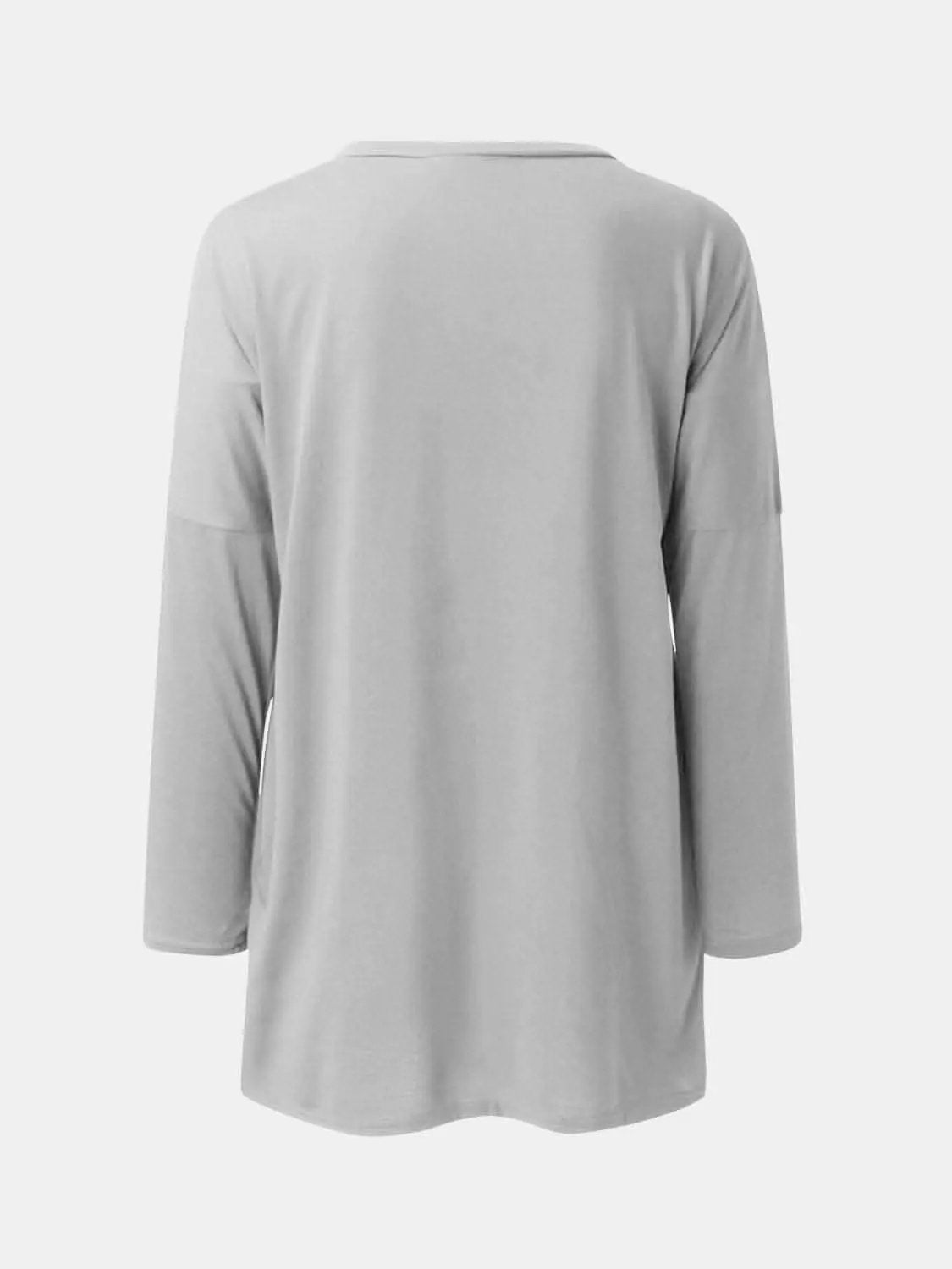 T-Shirts Trendsi Pocketed long sleeve tee - chic style