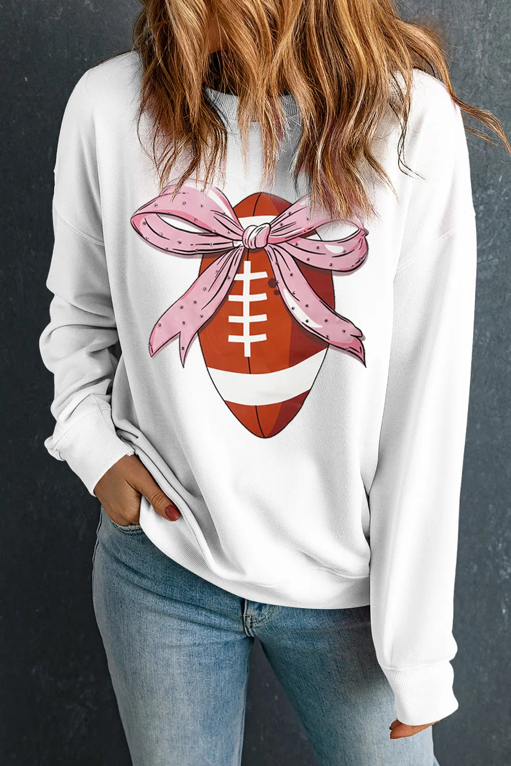 Sudadera de fútbol de cuello redondo y manga larga