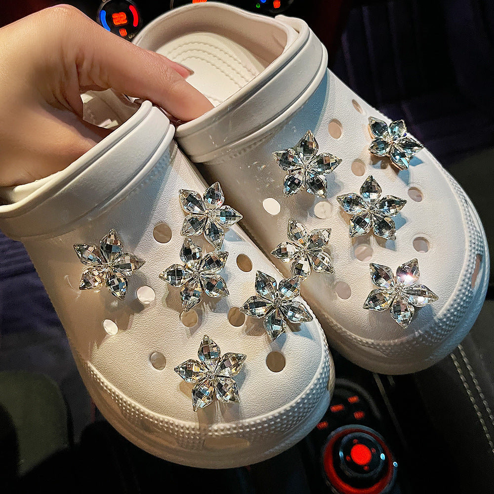 Shoe Buckle Shoes Flower Slippers Sandal Accessories