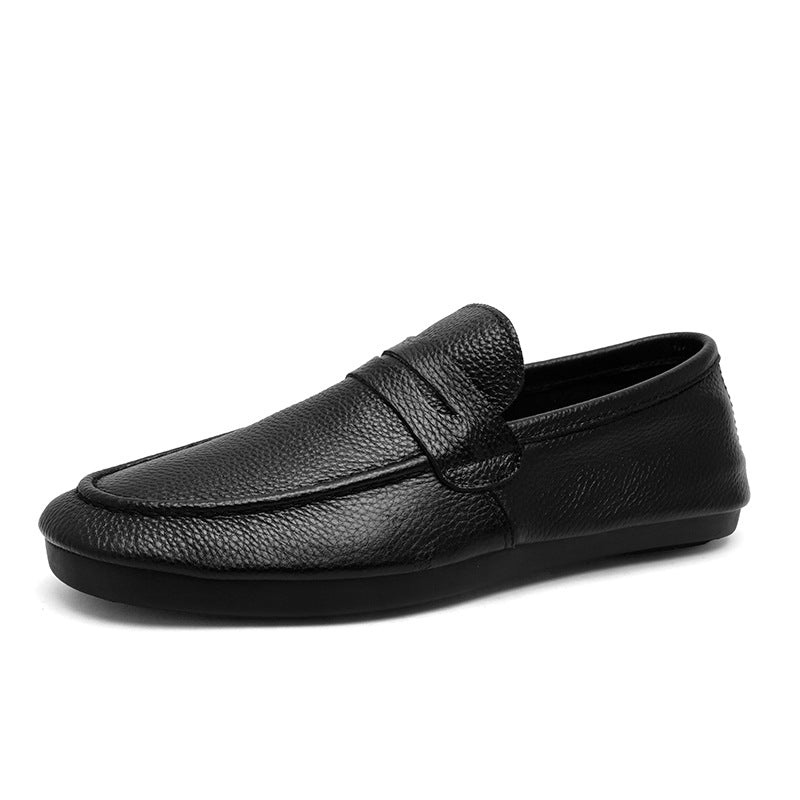 Mens Loafers, Soft Leather Slip-on Casual Shoes