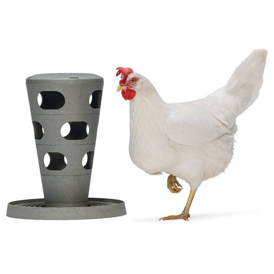 Torre de Alimentación para Gallinas – Comedero Ecológico de Tres Niveles para Aves de Corral