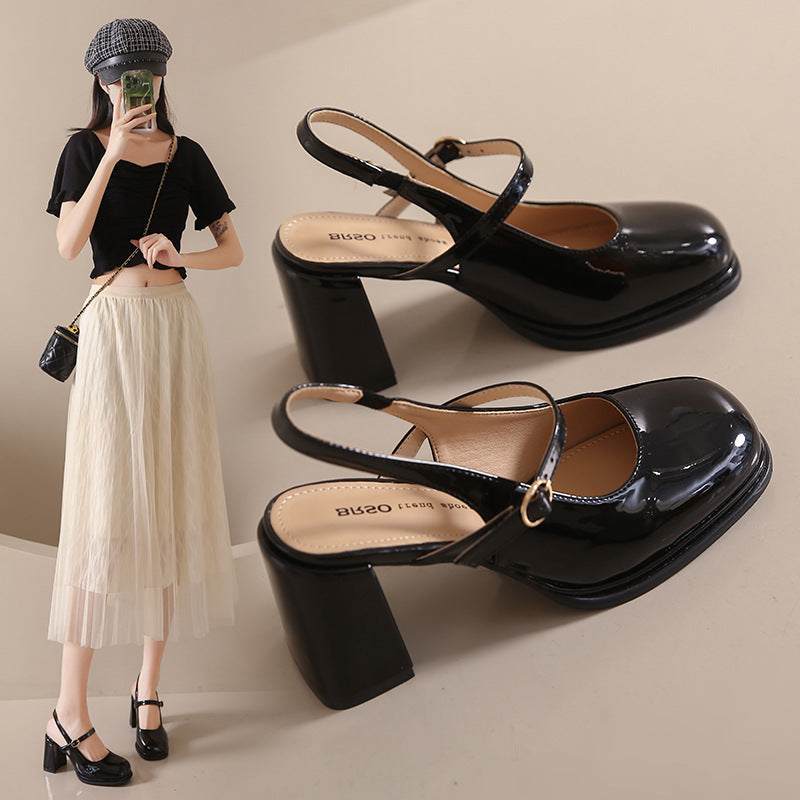 Women's French Toe Cap High-Heel Sandals