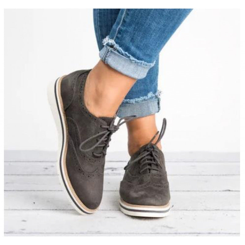 Zapatillas retro casuales británicas para mujer – Zapatillas chic para el día a día