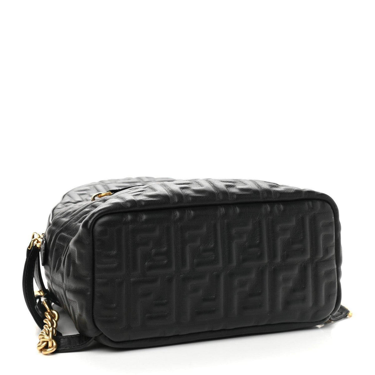 Fendi  Nappa FF 1974 Embossed Mini Backpack Black
