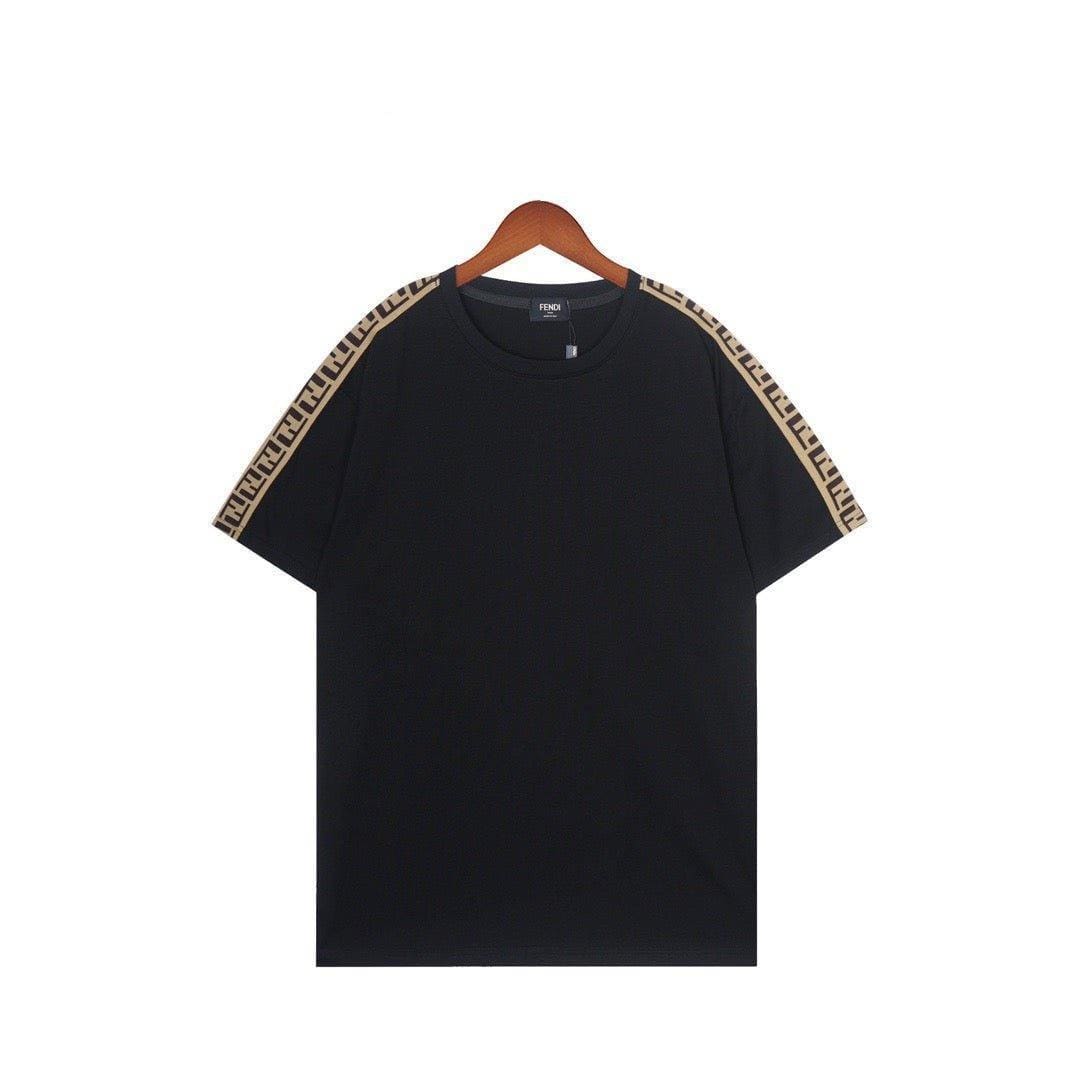 Fendi T-Shirt without Collar 'Black & Brown'