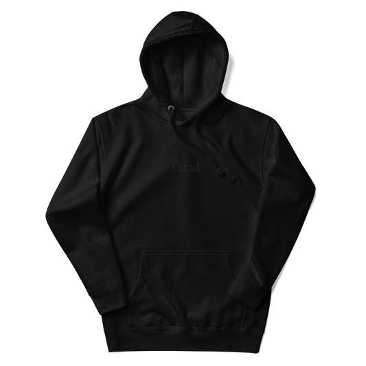 Sudadera con capucha bordada "Feral"