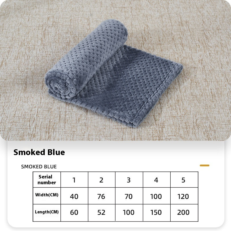 Summer Coral Fleece Blanket For Dogs Sleeping Pets