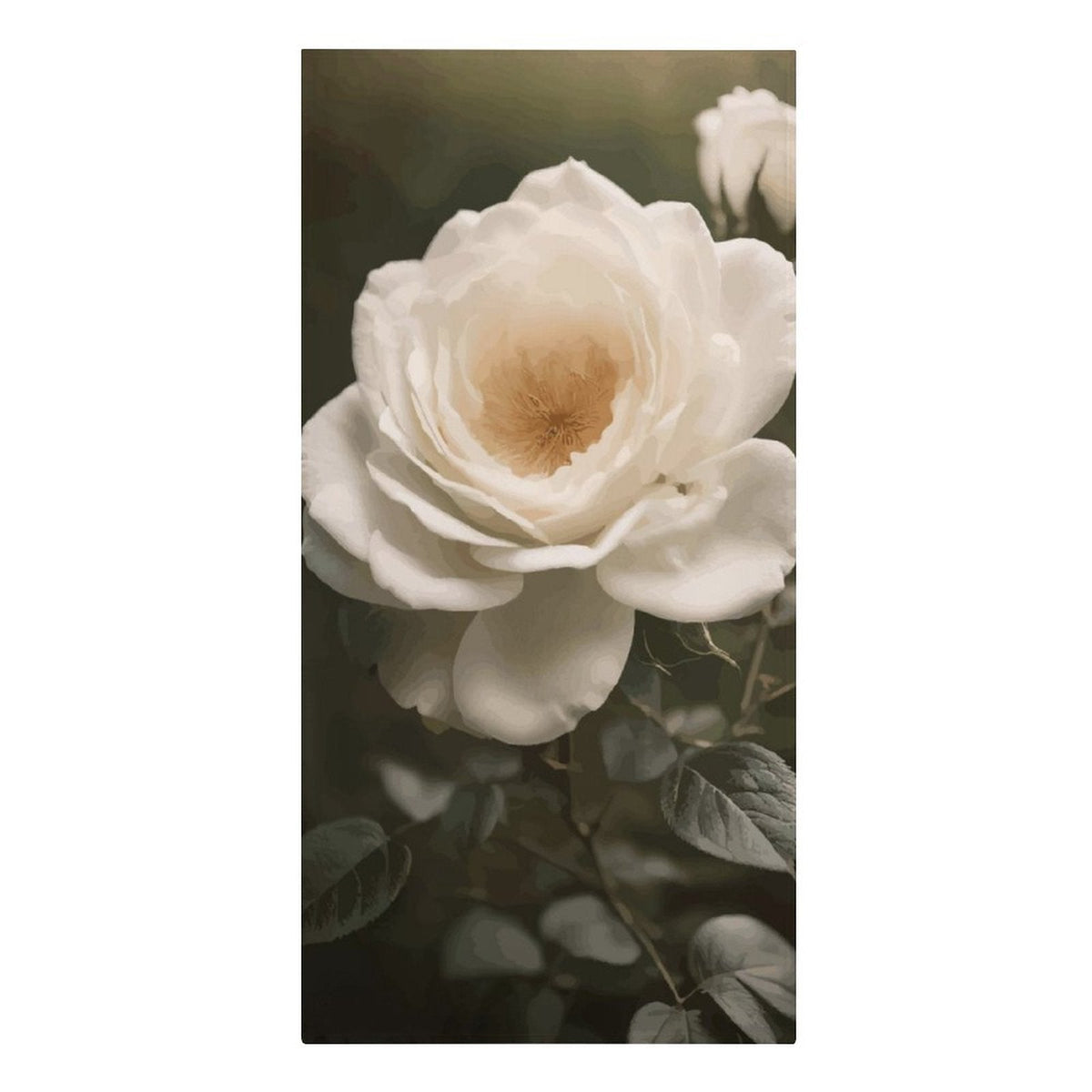 White Rose Bath or Beach Towel - 61.4" x 30.3"