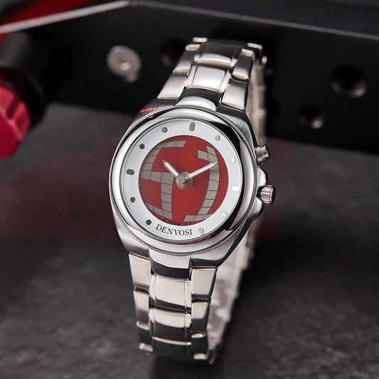 Reloj de pulsera digital Millennium Vintage no mecánico Y2k de doble pantalla para hombre
