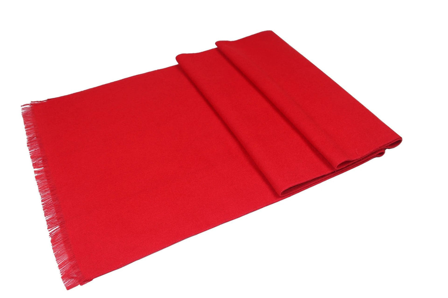 Men's Solid Color Double-sided Velvet Tassel Scarf For Men