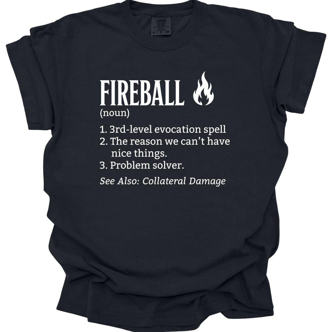 Fireball Definition T-shirt - Comfort Colors