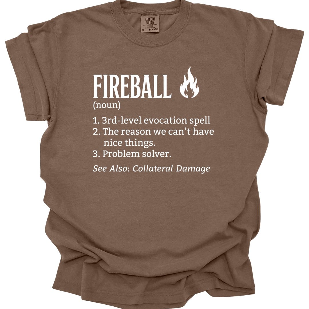Fireball Definition T-shirt - Comfort Colors