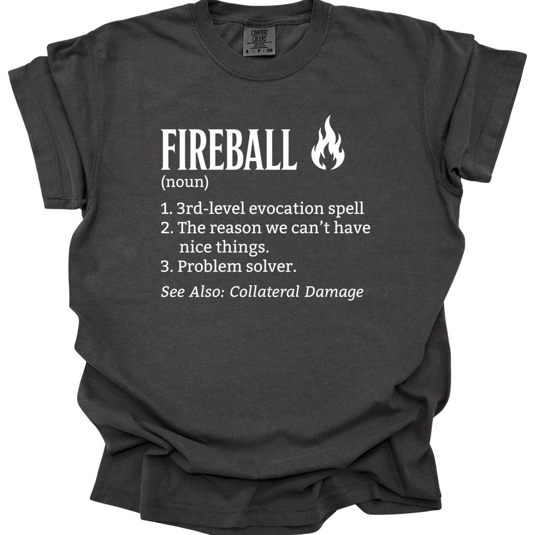 Fireball Definition T-shirt - Comfort Colors
