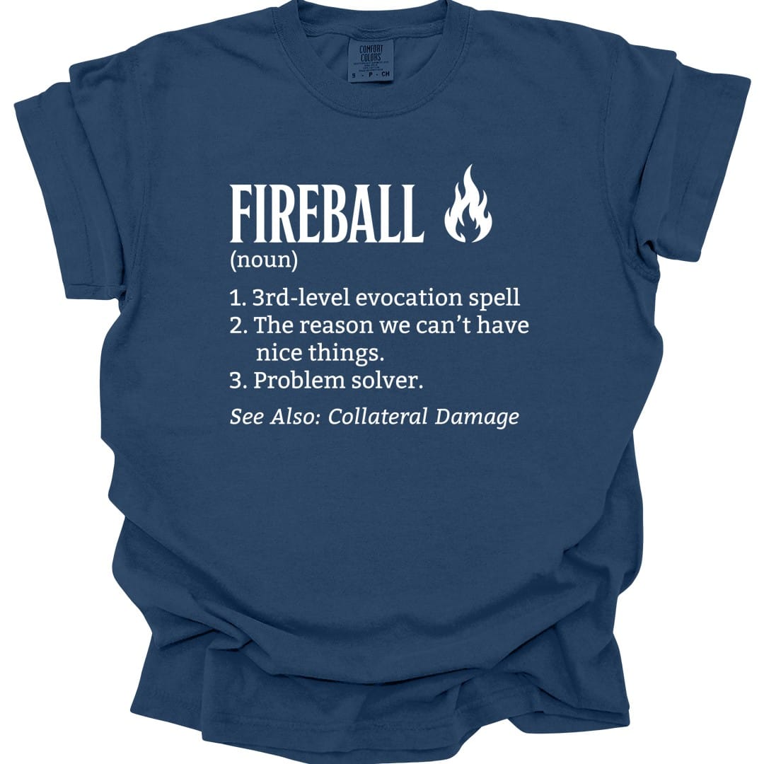 Fireball Definition T-shirt - Comfort Colors