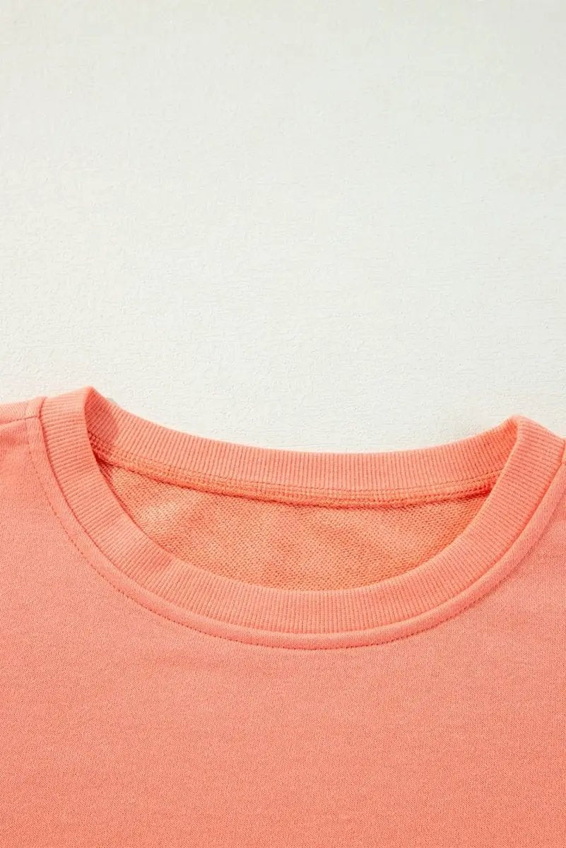 Sweaters Love Salve Rainbow Sweatshirt Women's Daily Wear Crew Neck Pullover Comfy Casual Top