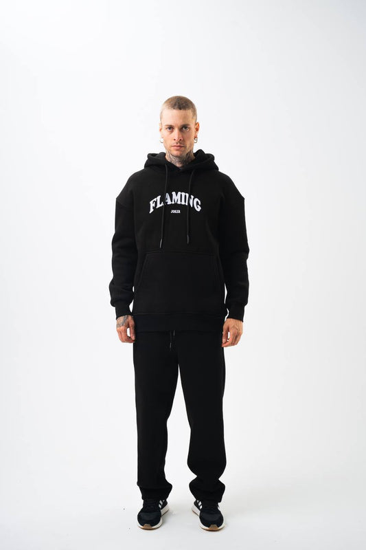 Sudadera con capucha unisex "Joker" en llamas – Estilo urbano atrevido