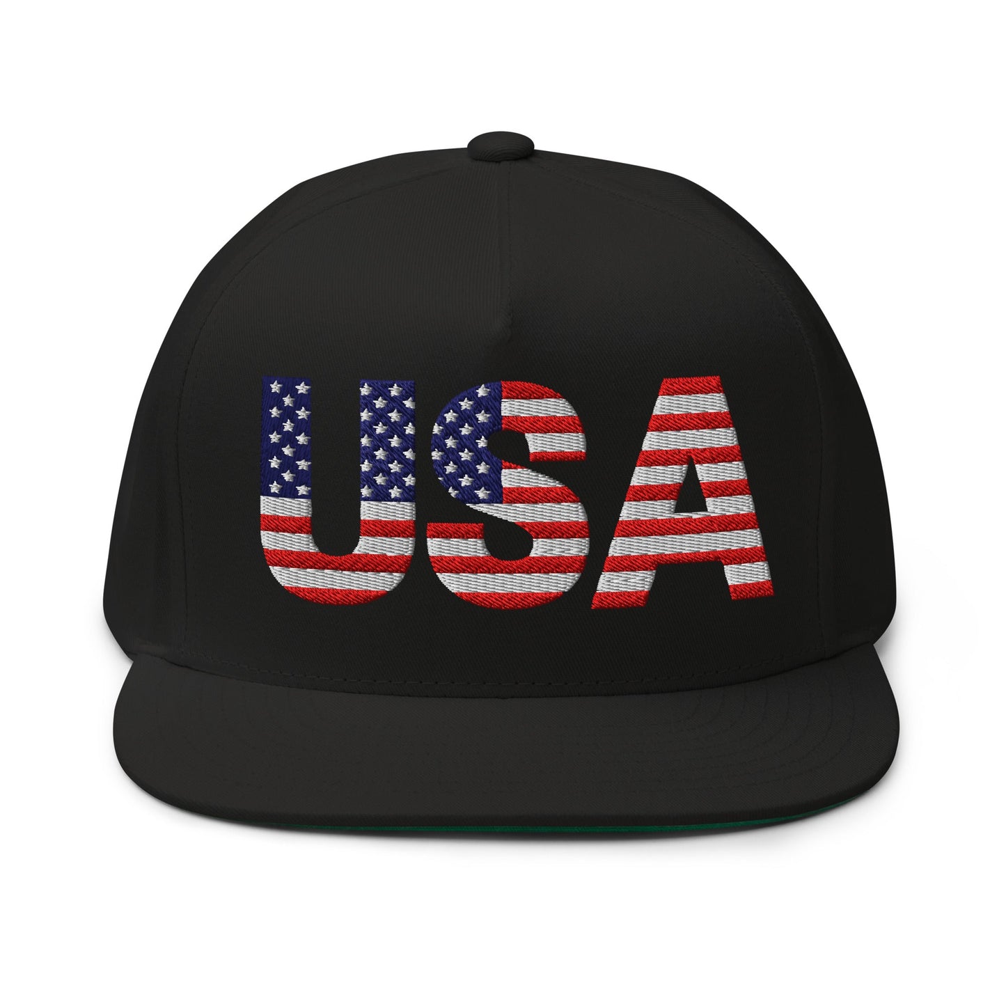 EE. UU. - Gorra de visera plana - Bordado a 1 cara