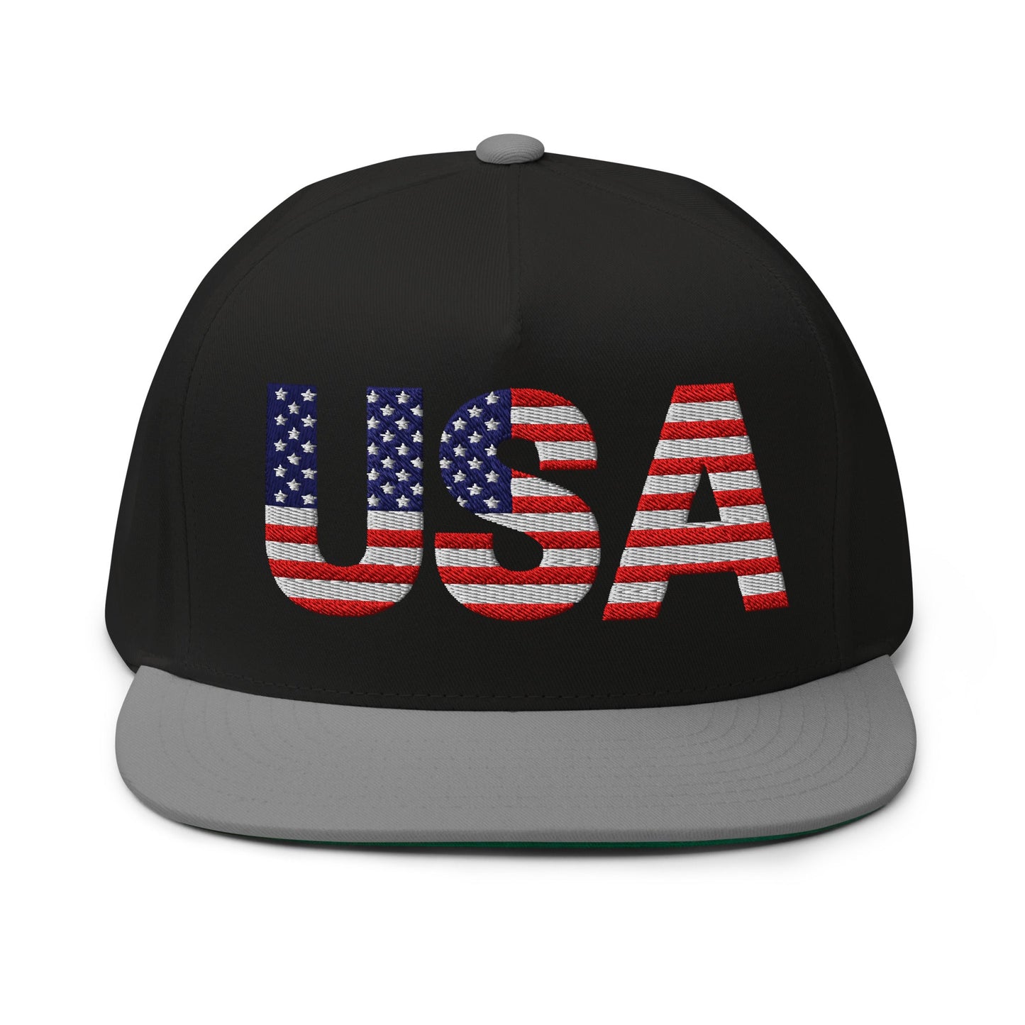EE. UU. - Gorra de visera plana - Bordado a 1 cara