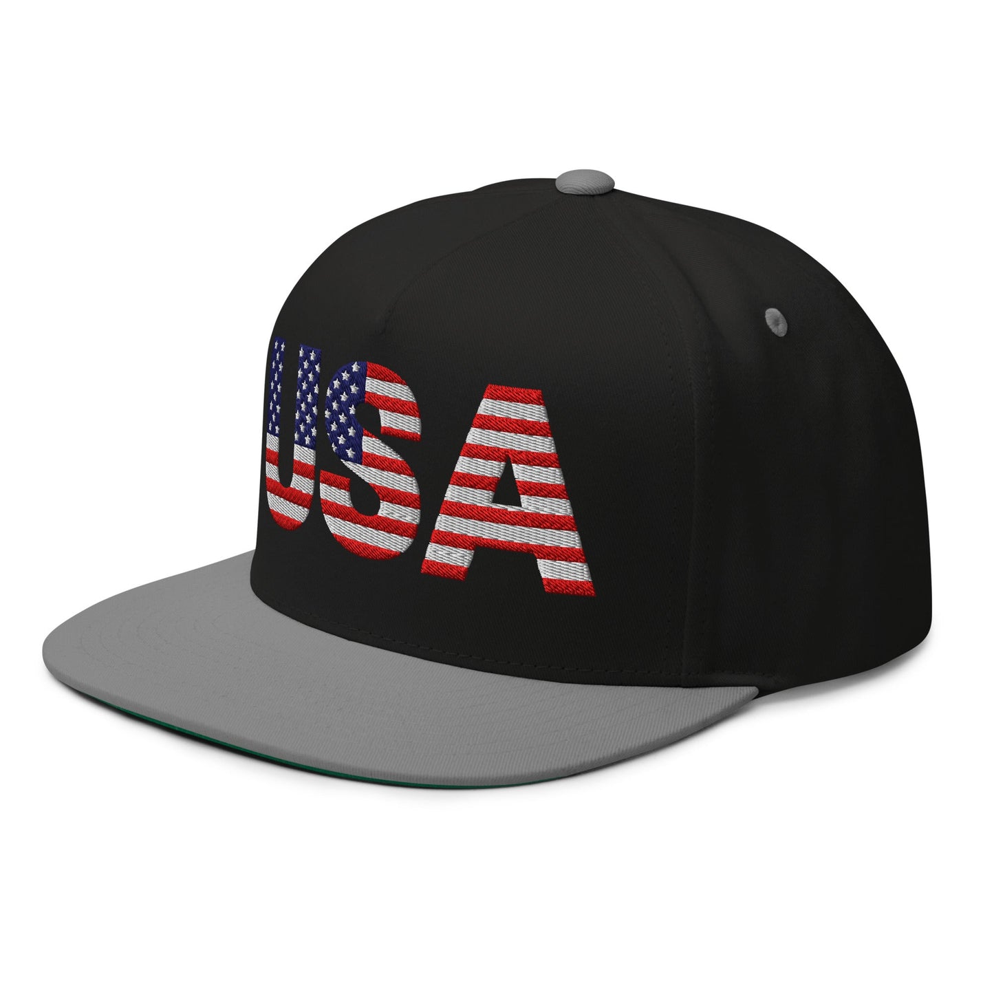 EE. UU. - Gorra de visera plana - Bordado a 1 cara