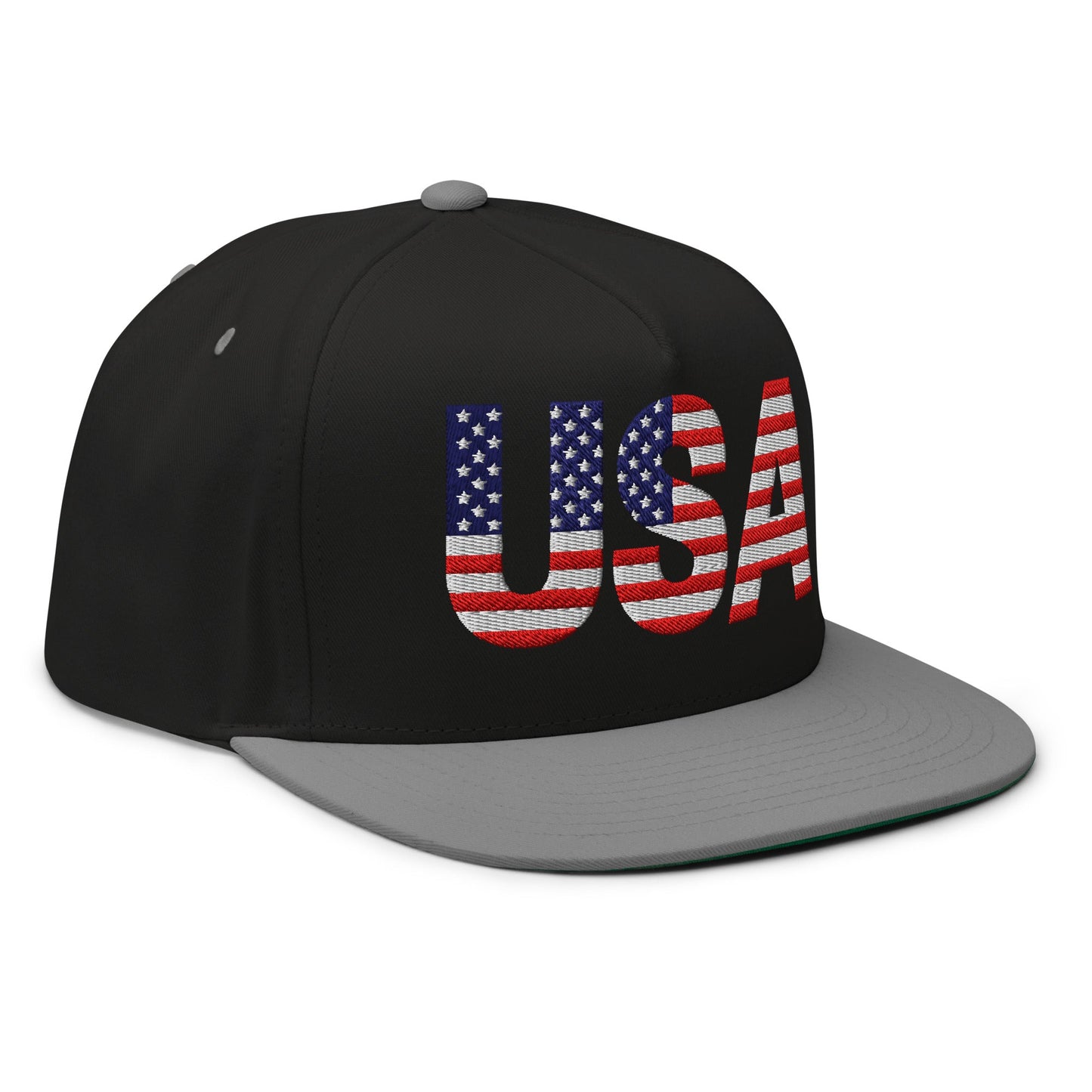 EE. UU. - Gorra de visera plana - Bordado a 1 cara