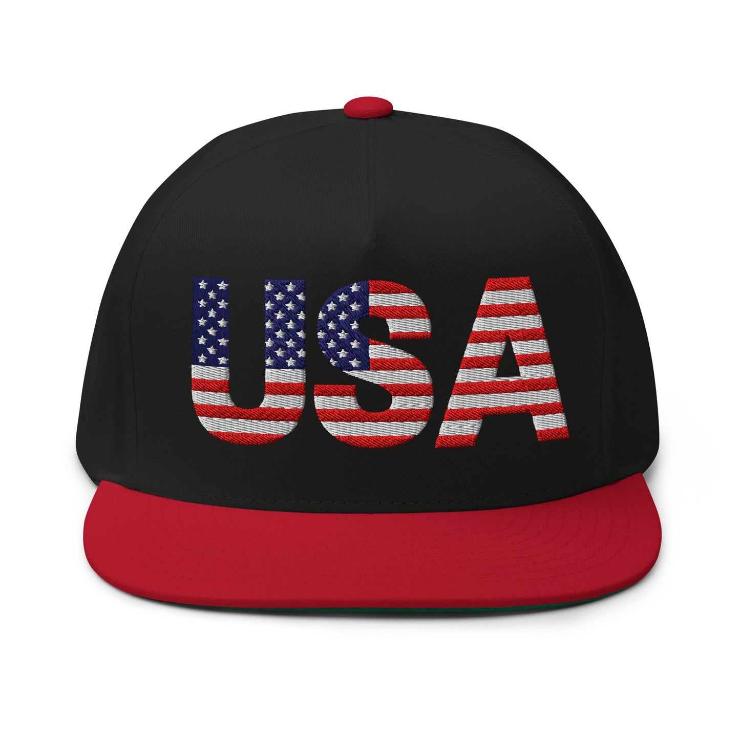 EE. UU. - Gorra de visera plana - Bordado a 1 cara