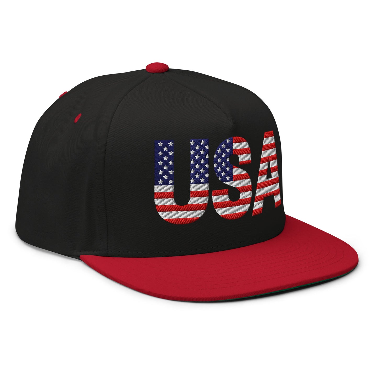 EE. UU. - Gorra de visera plana - Bordado a 1 cara