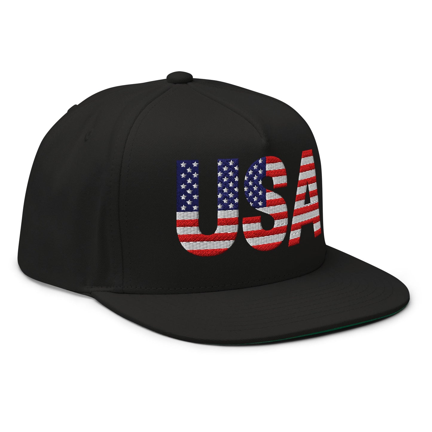 EE. UU. - Gorra de visera plana - Bordado a 1 cara