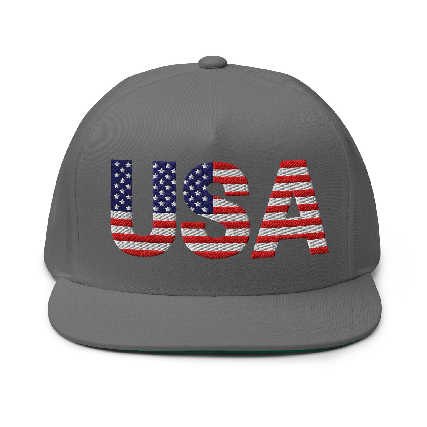 EE. UU. - Gorra de visera plana - Bordado a 1 cara